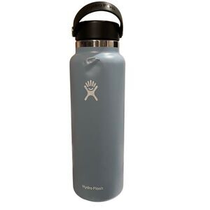 Hydro Flask Blue Wide Mouth 40oz TempShield Water Bottle Stainless Steel